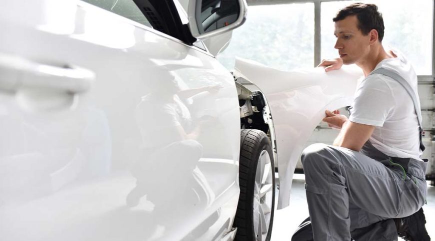 The basics of a car collision repair process.