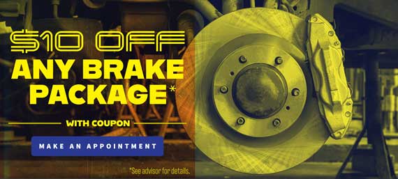 Save 10% Off on any Brake Service